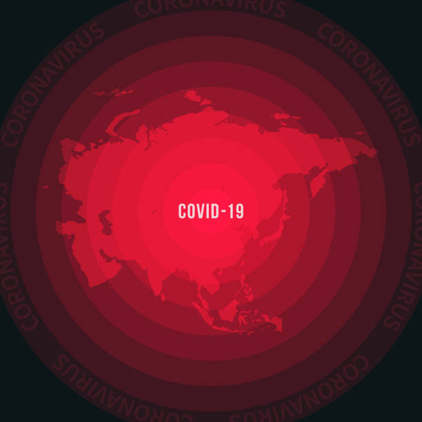 istock Asia map with the spread of COVID-19. Coronavirus outbreak 1213946089