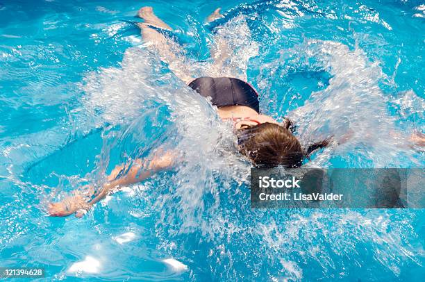 Young Swimmer Stock Photo - Download Image Now - Belly Flop, Girls, Teenage Girls