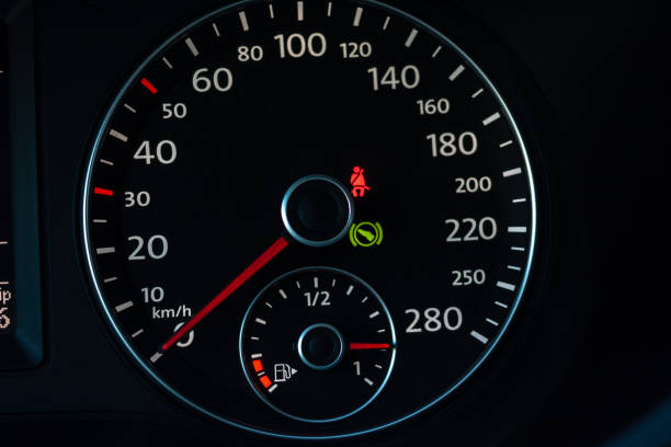 istock part of car dashboard with speedometer 1213946891