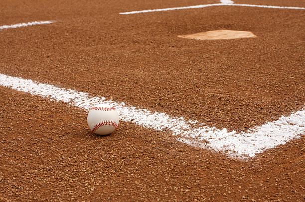 istock Baseball near Home Plate 121394785