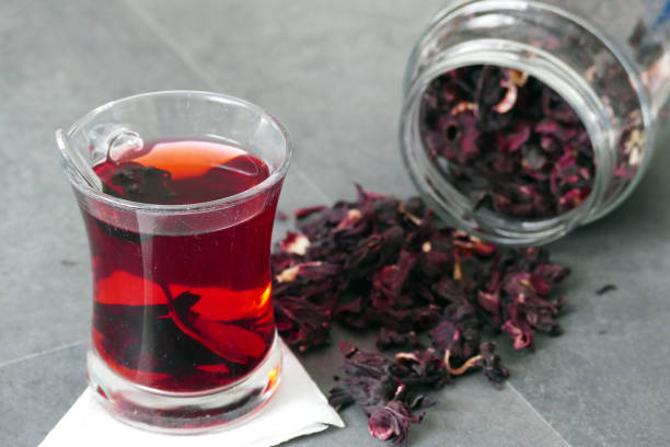 istock dried hibiscus flower for making medicinal herbal tea, 1213948974