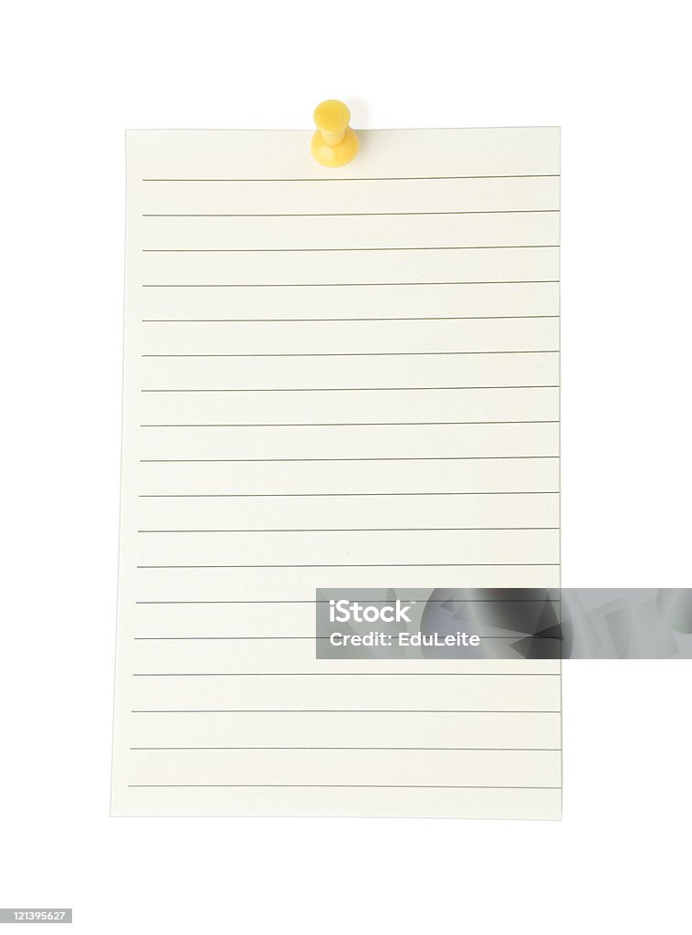 Blank Note on white  Adhesive Note Stock Photo