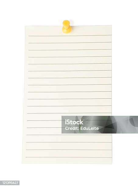 Blank Note On White Stock Photo - Download Image Now - Adhesive Note, Advice, Blank