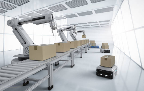 istock Automation factory concept 1213961043