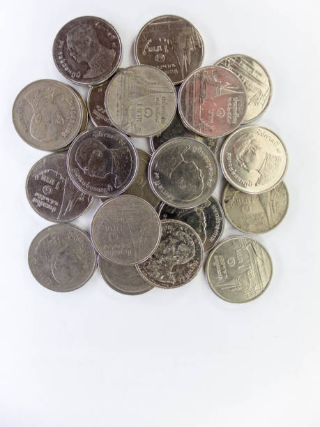 istock Baht Coin on white background. 1213963627