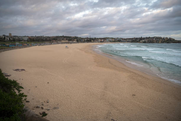 istock Covid 19 - Closed Bondi Beach 1213964187