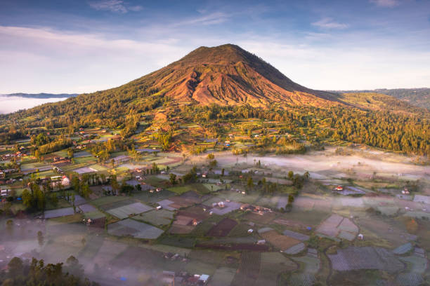istock Morning Fog at Mount Batur 1213972993