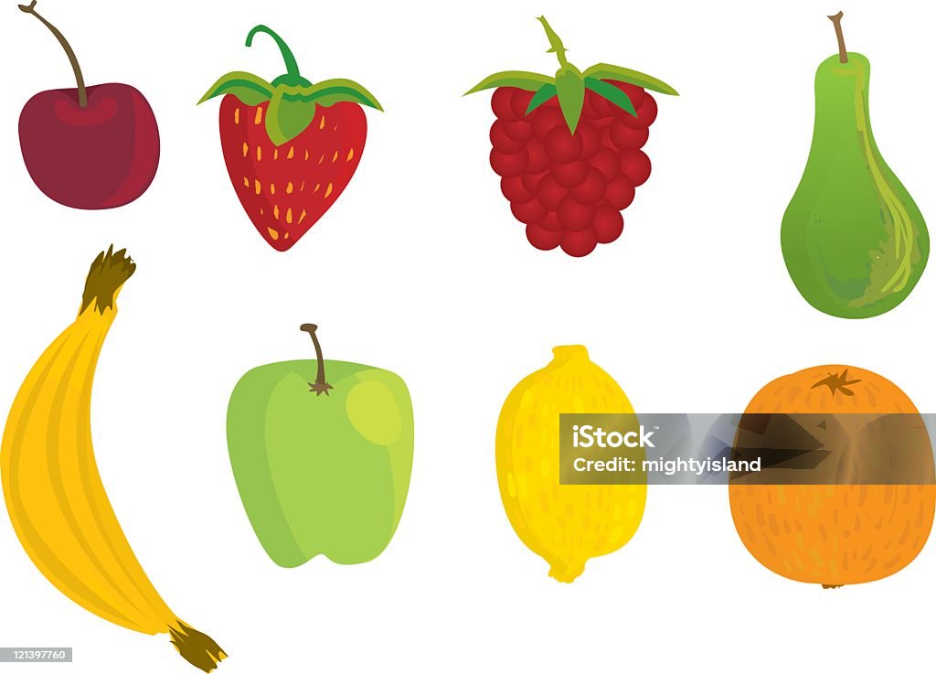 Frutta e verdura - arte vettoriale royalty-free di Alimentazione sana