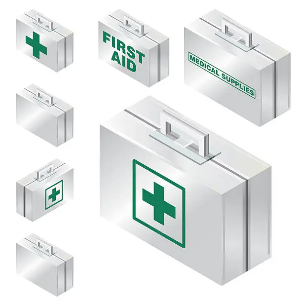 Vector illustration of First Aid Box vector