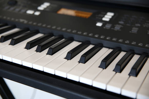 istock Close-up of Piano Keyboard. 1213979583