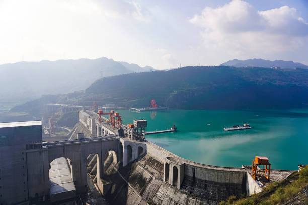 istock The spectacular jinsha river dam. 1213979617