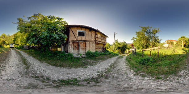Yeşillik içinde çekilen 360 derece panoramik resimler