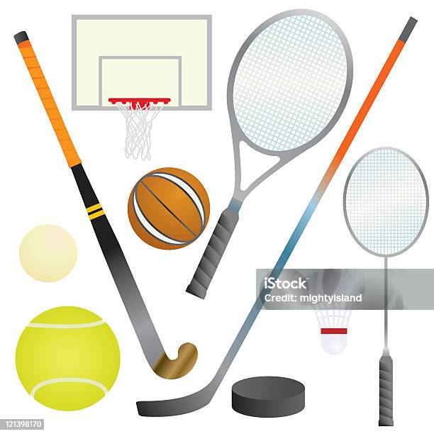 Sportdaten Stock Vektor Art und mehr Bilder von Hockeyschläger - Hockeyschläger, Tennisschläger, Eishockey