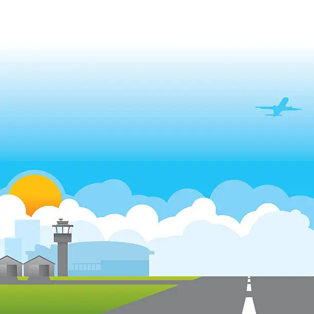 Vector illustration of Airport