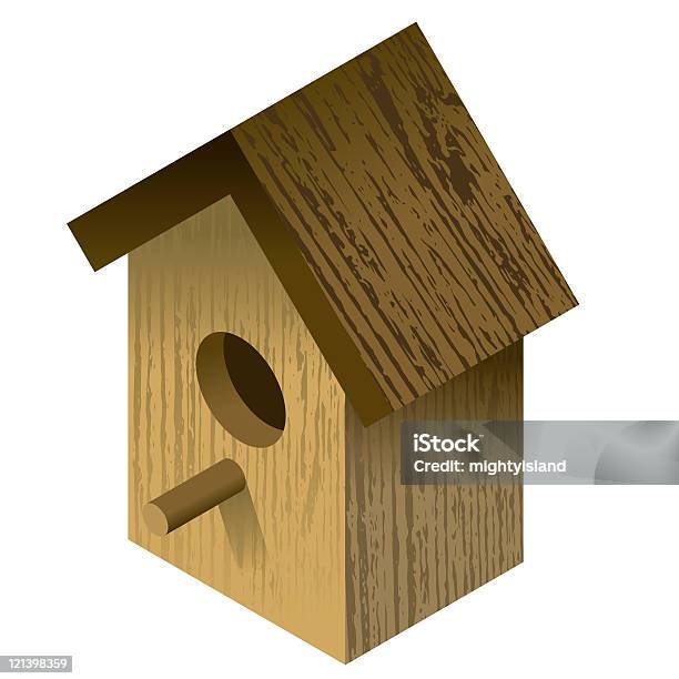 Bird Box Stock Illustration - Download Image Now - Birdhouse, Vector, Wood - Material