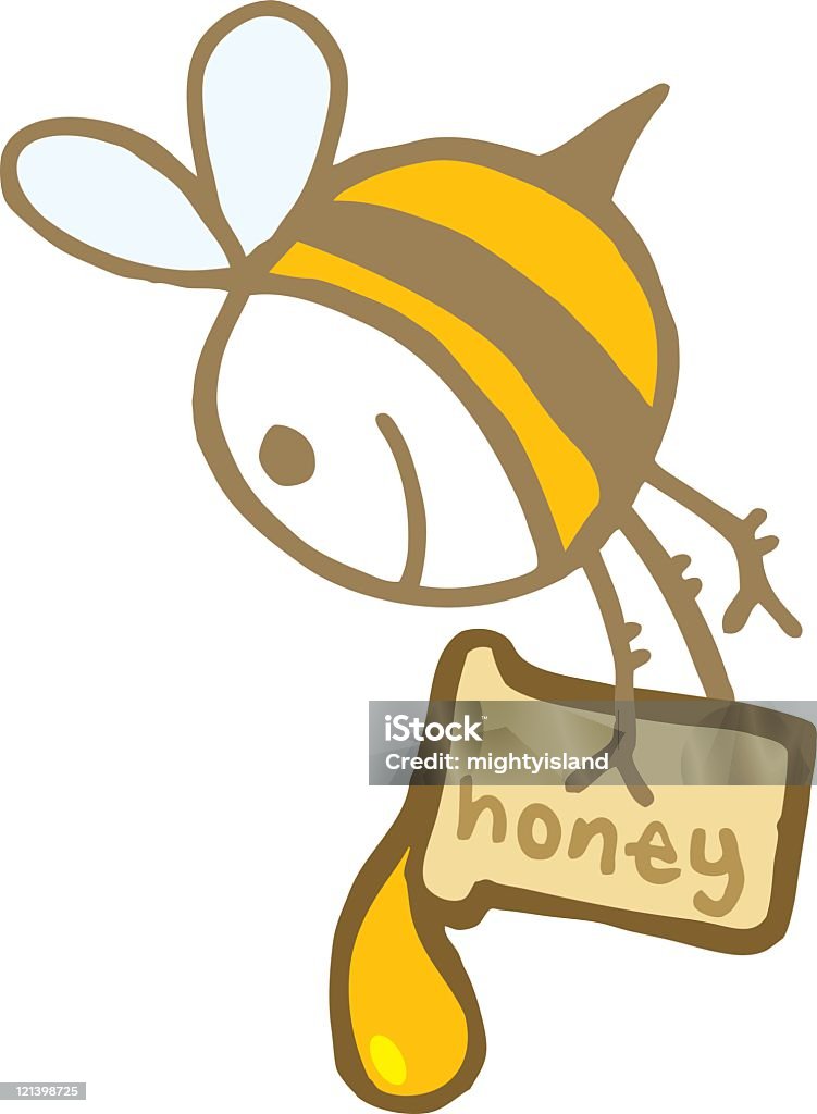 Медоносная пчела - Векторная графика Без людей роялти-фри