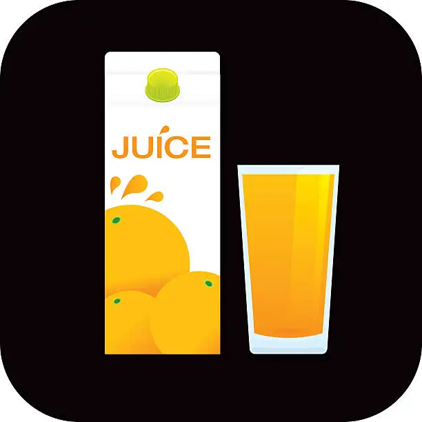 Vector illustration of Orange Juice
