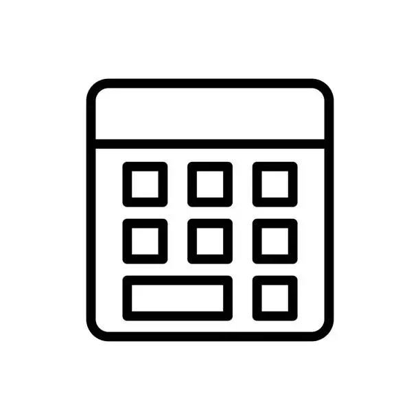 Vector illustration of Calculator icon vector design templates