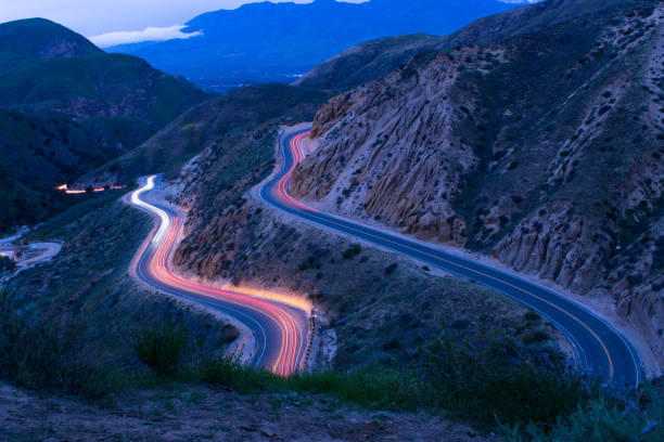 istock Lights Trails at Grimes Canyon Road 1213995535