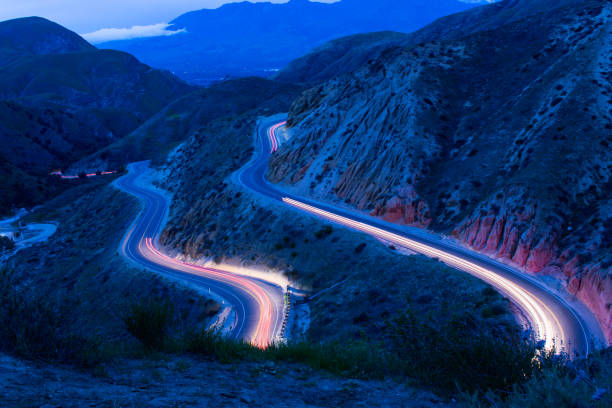 istock Lights Trails at Grimes Canyon Road 1213996050