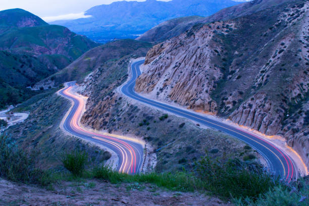 istock Lights Trails at Grimes Canyon Road 1213996062