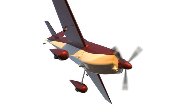 istock Sports plane on air racing isolated on white. 1213996168