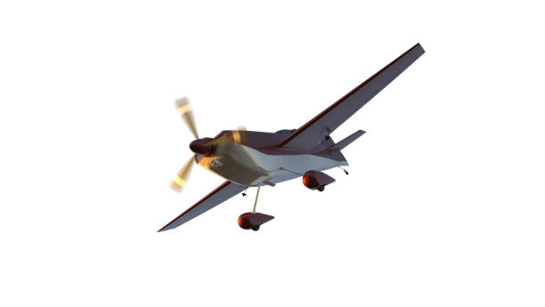 istock Sports plane on air racing isolated on white. 1213996179