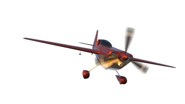 istock Sports plane on air racing isolated on white. 1213996186