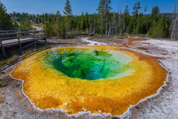 istock Moring Glory Pool, Yellowstone National Park, Wyoming 1213996225