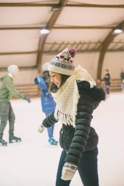 istock Ice skating girl. 1213998638
