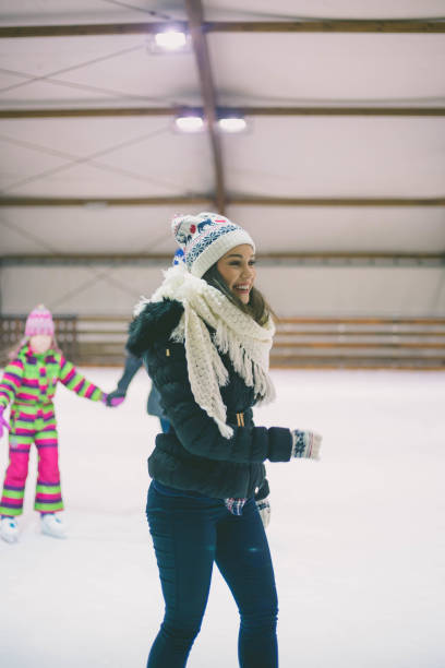 istock Ice skating girl. 1213998656