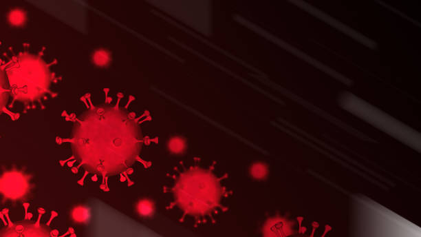 istock Coronavirus blood cells under a microscope 3D virus 2019-nCoV abstract background epidemic pandemic protection stop KOVID-19 1214000270