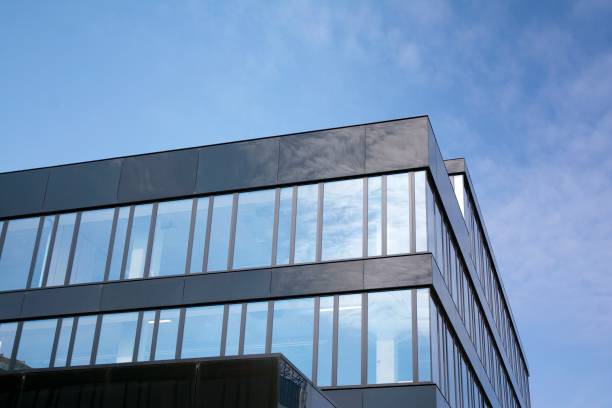 istock Office building in city center on a background closeup 1214004894