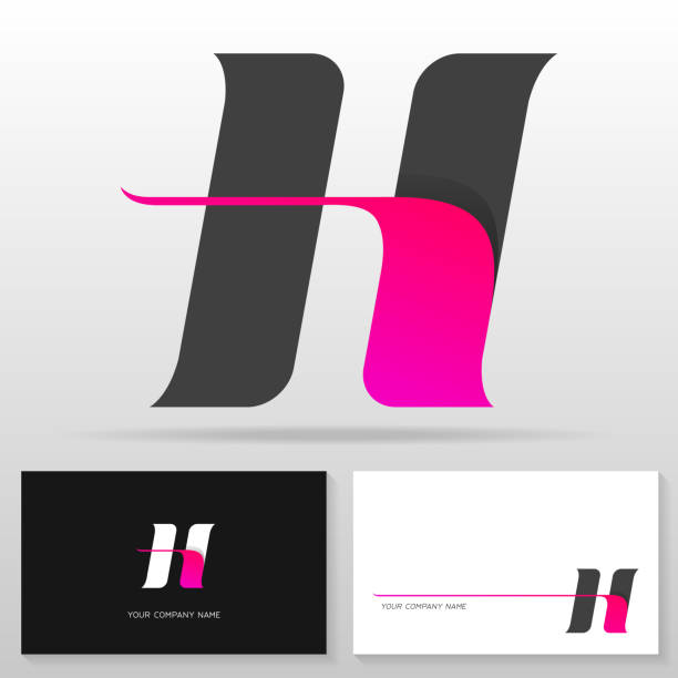 Letter H logo design – Modern dynamic vector emblem. Letter H logo design – Modern dynamic vector emblem. Business card templates. Stock vector illustration. letter h stock illustrations