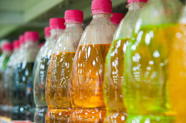 istock Bottles with soda drinks in supermarket 1214006051