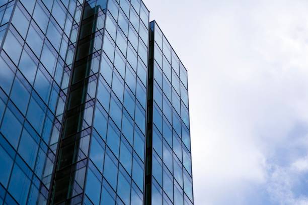 istock Office building in city center on a background closeup 1214006112