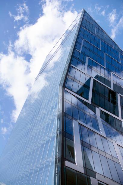 istock Office building in city center on a background closeup 1214006837