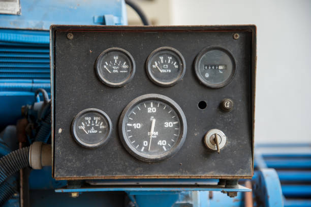 istock Electrical control cabinet in the factory for pump control. 1214007103