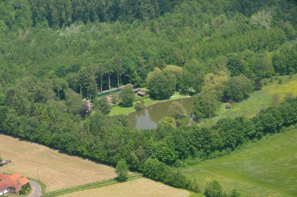 istock aerial view in France, flight by plane 1214008239