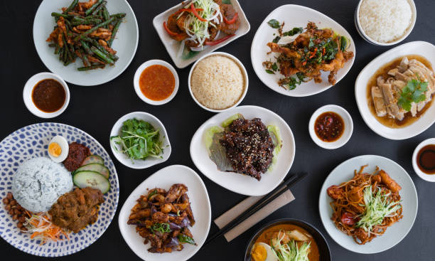 istock Malaysian food background. 1214009395