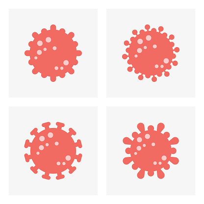 Coronavirus bacteria virus cell icons,vector illustration.
EPS 10.