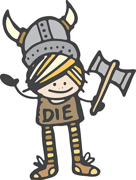 Vector illustration of Viking