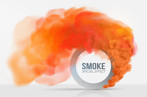 Multipule Color Smoke Realistic Multicolored Smoke On A White Background Colored Smoke ...