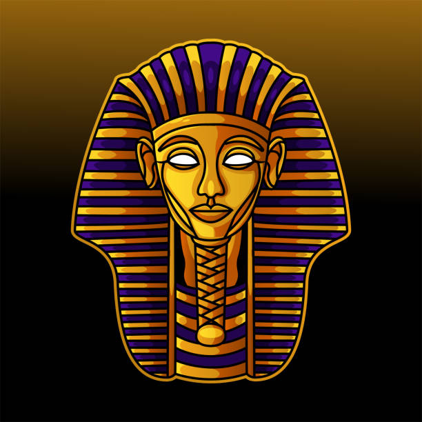 Pharaoh head mascot logo design illustration Illustration of Pharaoh head mascot logo design egyptian demons stock illustrations