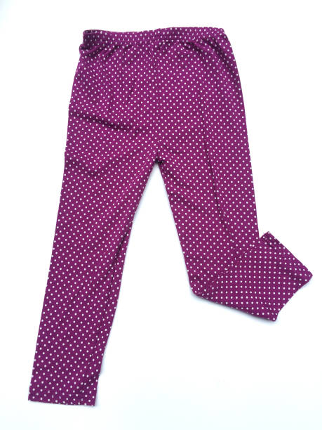 istock Baby Leggings Pants on white background, clothes for children. 1214020121
