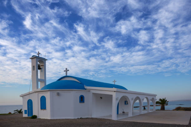 istock small christian church under a blue cloudy sky 1214022860
