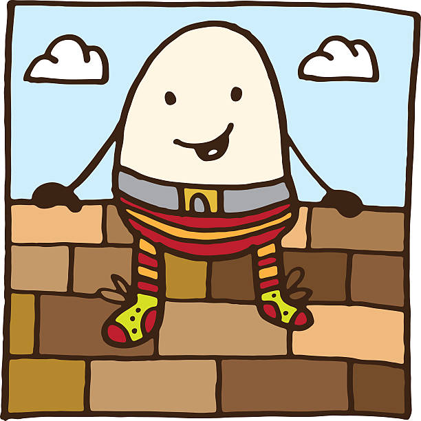 Humpty Dumpty vector art illustration