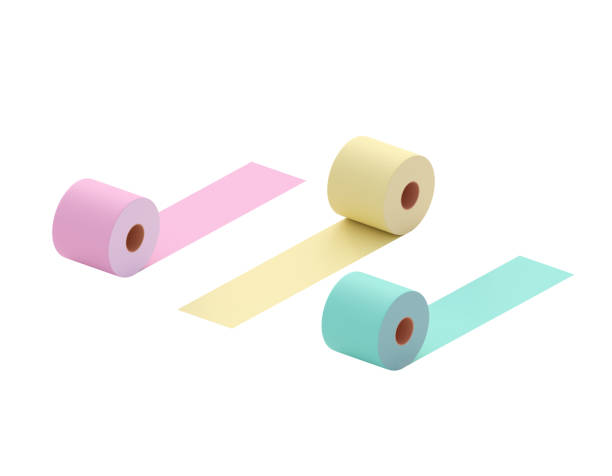 papel higiénico multicolor. rollos coloridos de papel higiénico - rosa, verde, amarillo - kleenex yellow white pink fotografías e imágenes de stock