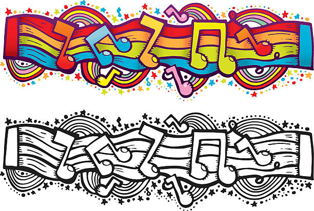 Notes Graphity 550+ Musical Notes Graffiti Stock Photos, Pictures & Royalty-Free ...