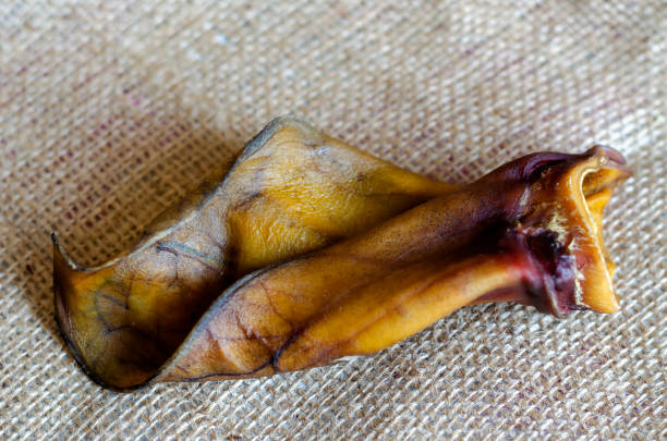 istock Natural Dried Beef Ears for Dogs. 1214033761